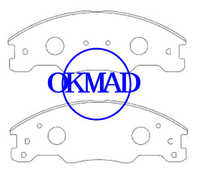 FORD Focus Brake pad FMSI:8450-D1339 OEM:8S4Z-2001-A, F1339